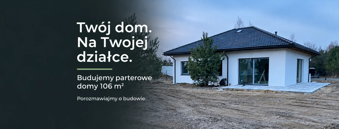 Oprawa Facebooka 106m2 z hasłem Twój dom. Na Twojej działce.