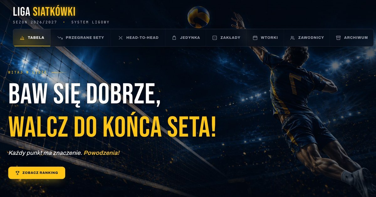 Prezentacja projektu Liga Siatkówki