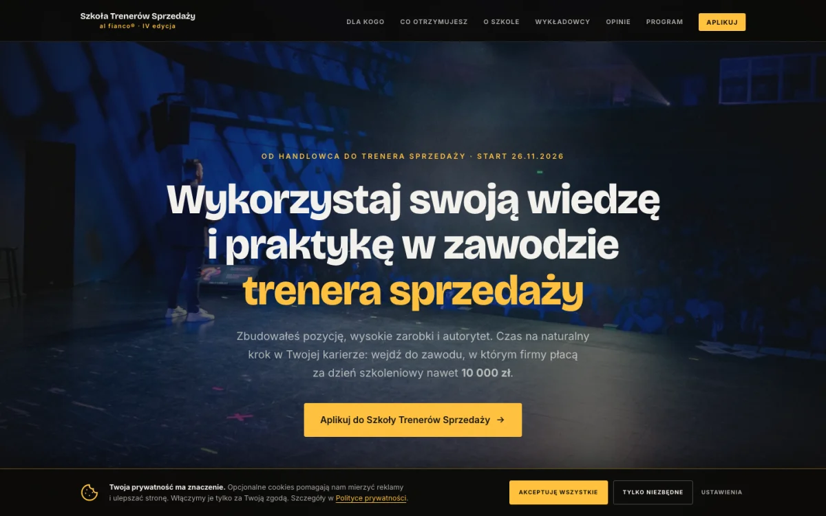 Prezentacja projektu Szkoła Trenerów Sprzedaży